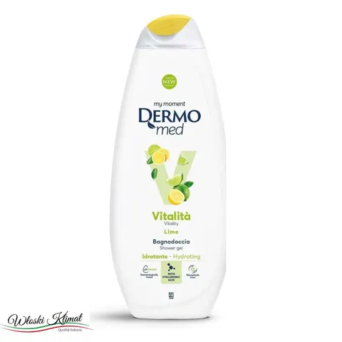 Żel pod prysznic nawilżający Lime Vital Dermomed 650ml