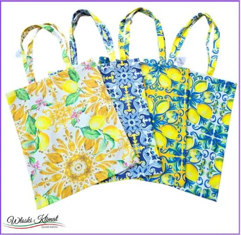 Torba shopper materiałowa Sycylia Limoni Amare Etienne 96 by L&G