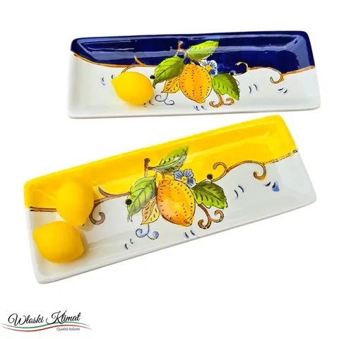 Mydelniczka ceramiczna - taca długa Limone Etienne 96 by L&G