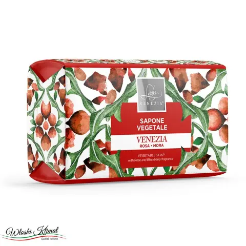 Mydło roślinne w kostce Róża i Jeżyna Venezia LADY VENEZIA 100g