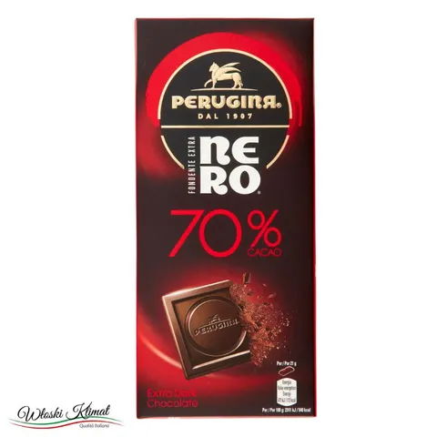 Czekolada gorzka 70% Kakao Fondente Nero Perugina 85g