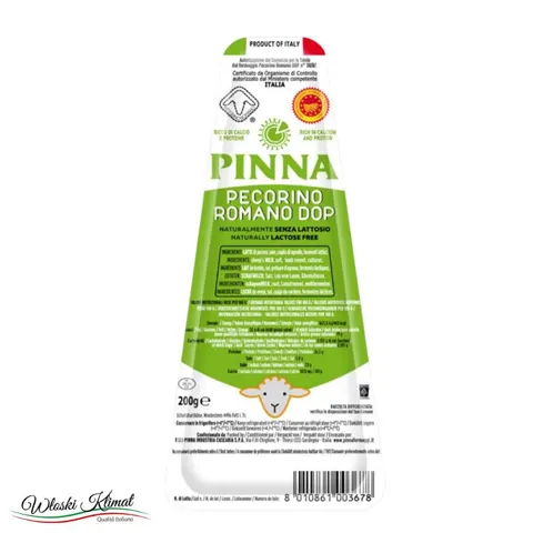Ser w kawałku Pecorino Romano DOP Pinna 200g