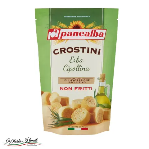 Grzanki chlebowe ze szczypiorkiem Crostini Erba Cipollina Panealba 100g