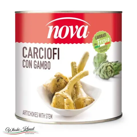 Karczochy z nóżką Carciofi con Gambo w zalewie NOVA 2500g