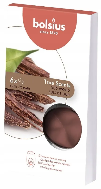Bolsius True Scents Drzewo Agarowe płatki zapachowe 6 sztuk