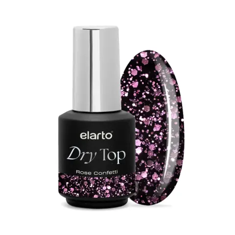 Elarto Top hybrydowy Elastic Dry Top Party Rose Confetti 7ml