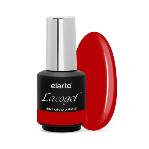 Elarto Lakier hybrydowy Lacogel Oh My Red! nr 641S 7ml