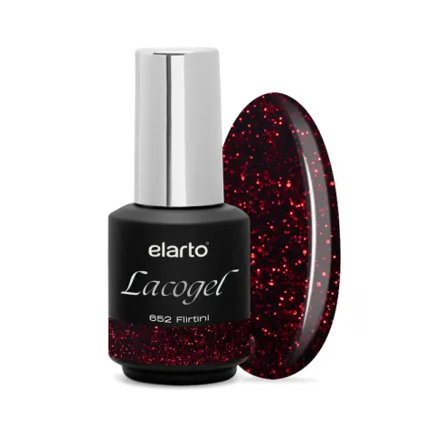 Elarto Lakier hybrydowy Lacogel Flirtini nr 652S 7ml