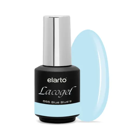 ELARTO - Lakier hybrydowy LACOGEL 655 BLUE BLUE'S 7ml