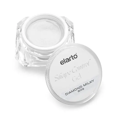 Elarto Żel budujący z tiksotropią mleczno-biały Shape Control Gel Diamond Milky 50g