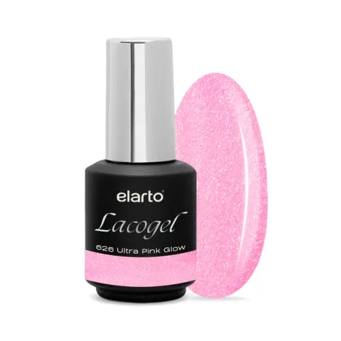 Elarto Lakier hybrydowy Lacogel Ultra Pink Glow nr 626 7ml