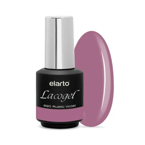 Elarto Lakier hybrydowy Lacogel Rustic Violet nr 690S 7ml