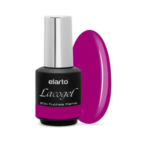Elarto Lakier hybrydowy Lacogel Fuchsia Flame nr 804S 7ml