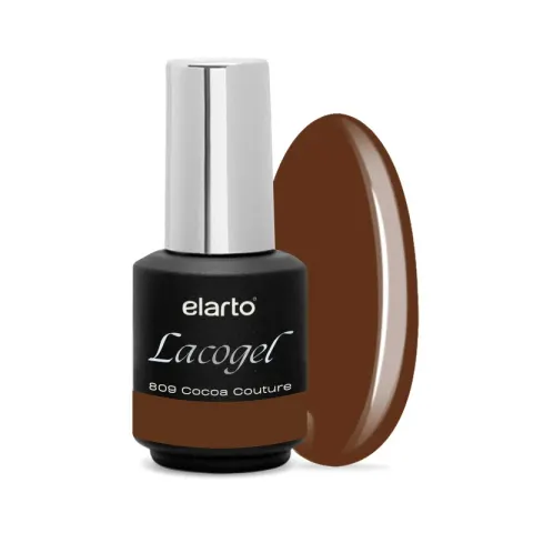 Elarto Lakier hybrydowy Lacogel Cocoa Couture nr 809S 7ml