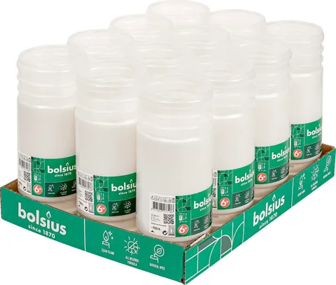 Bolsius wkład parafinowy RP6W zgrzewka 12 sztuk (135h)