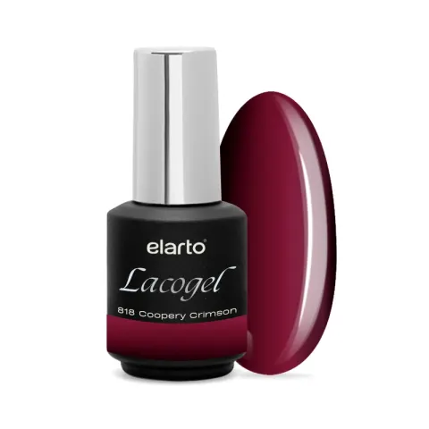 Elarto Lakier hybrydowy Lacogel Coopery Crimson nr 818S 7ml