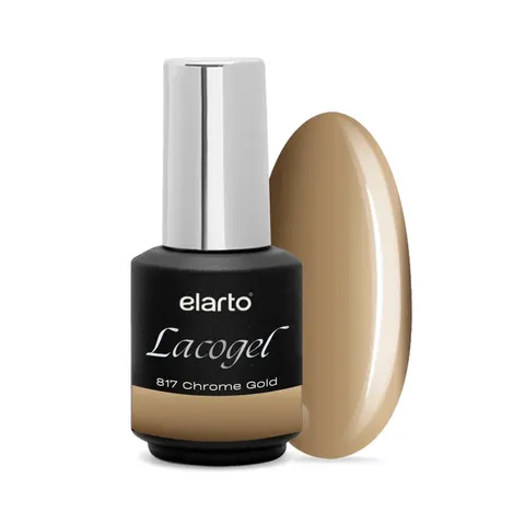 ELARTO - LAKIER HYBRYDOWY LACOGEL CHROME GOLD NR 817S 7ML
