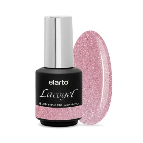 Elarto Lakier hybrydowy Lacogel Pink de Janeiro nr 839 7ml