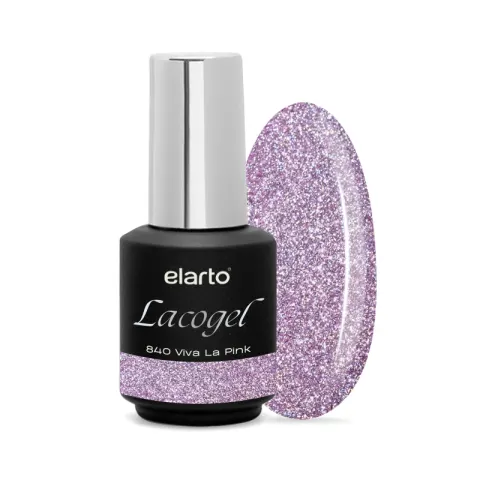 Elarto Lakier hybrydowy Lacogel Viva La Pink nr 840 7ml