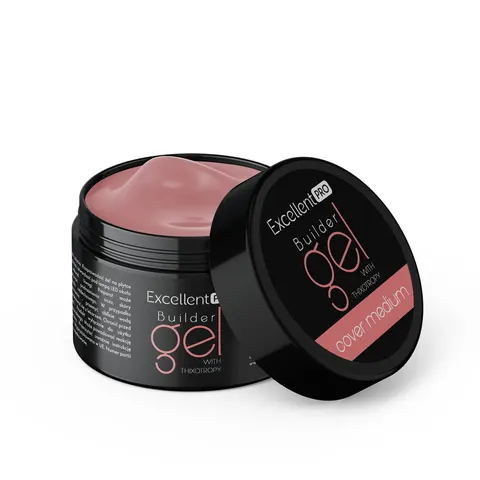 Excellent PRO Builder Gel With Thixotropy Cover Medium 50g- żel twardy budujący