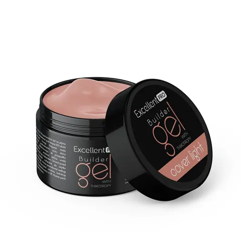 Excellent PRO Builder Gel With Thixotropy Cover Light 50g- żel twardy budujący