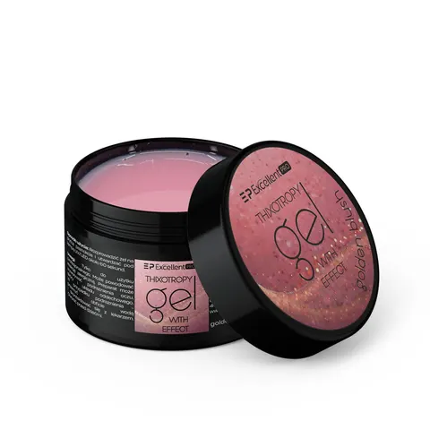 Excellent PRO Thixotropy gel with effect Golden Blush 50g - żel twardy budujący