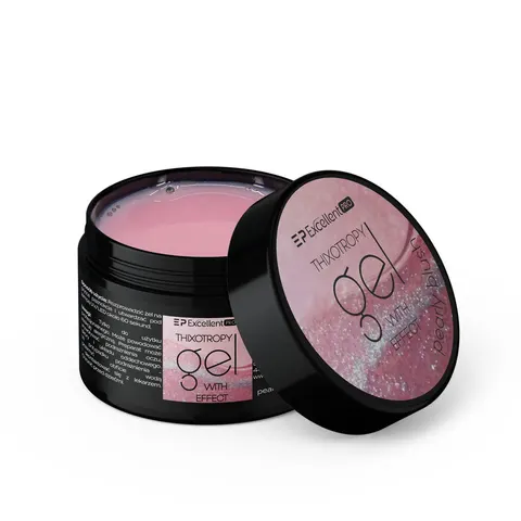 Excellent PRO Thixotropy gel with effect Pearly Blush 50g - żel twardy budujący