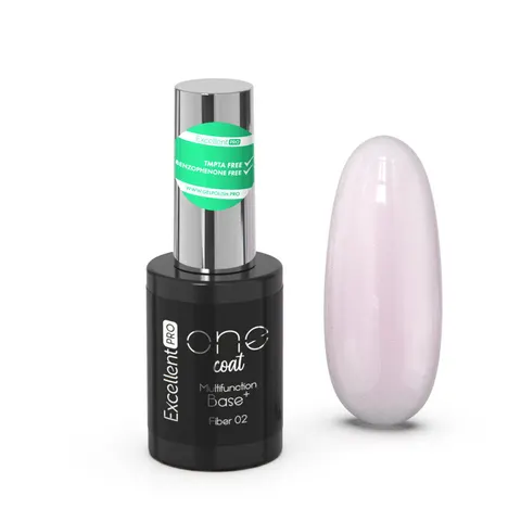 Excellent PRO One Coat Multifunction Fiber Base Delicate Pink (02) 11g