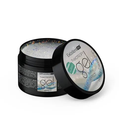 EXCELLENT PRO - Thixotropy gel with effect Milky Hexagon 50g