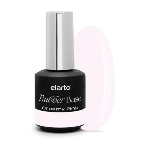 Elarto Baza hybrydowa Rubber Base Creamy Pink 15ml