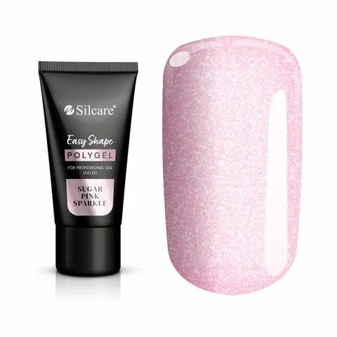 SILCARE - Polygel Easy Shape SUGAR PINK SPARKLE