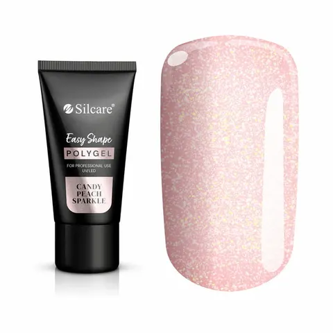 SILCARE - Polygel Easy Shape CANDY PEACH SPARKLE