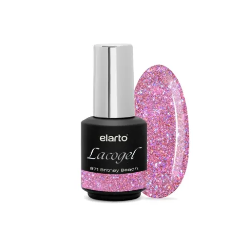 Elarto Lakier hybrydowy Lacogel Britney Beach nr 871 7ml