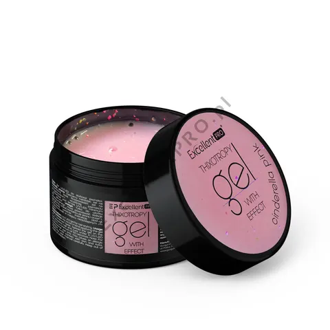 EXCELLENT PRO Thixotropy gel with effect Cinderella Pink 50g