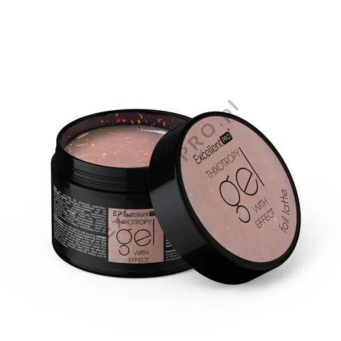 EXCELLENT PRO Thixotropy gel with effect Foil Latte 50g