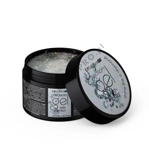 Excellent PRO - Thixotropy gel with effect shine like a diamond 15g