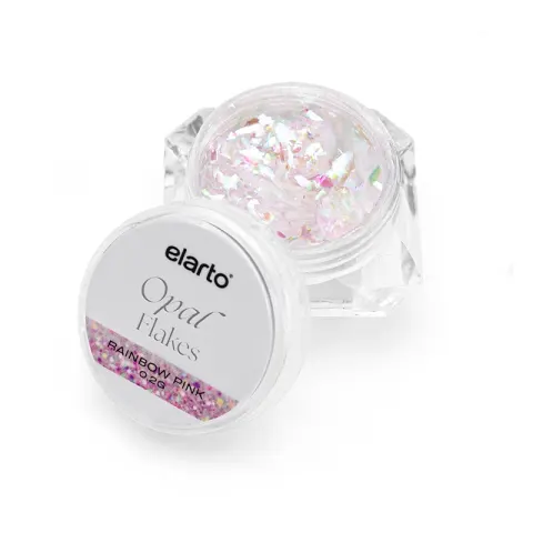 ELARTO - Pyłek do zdobień "Opal Flakes Rainbow Pink" 0,2 g