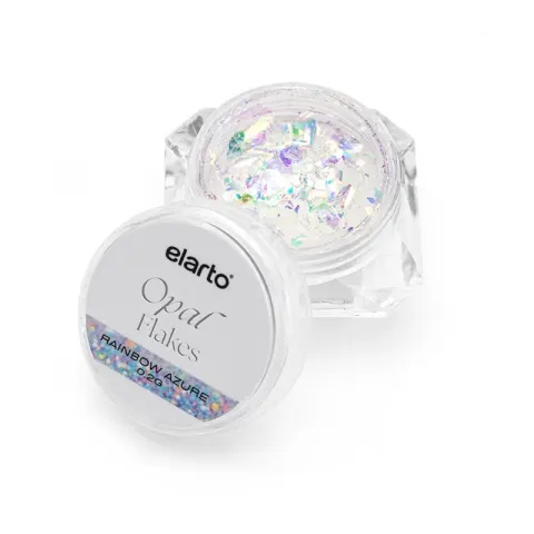 ELARTO - Pyłek do zdobień "Opal Flakes Rainbow Azure" 0,2 g