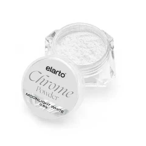 ELARTO - Pyłek do zdobień "Chrome Powder Moonlight White" 0,5 g