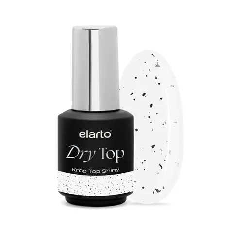 ELARTO - Elastic Dry Top KROP Top Shiny 7ml z efektem kamienia