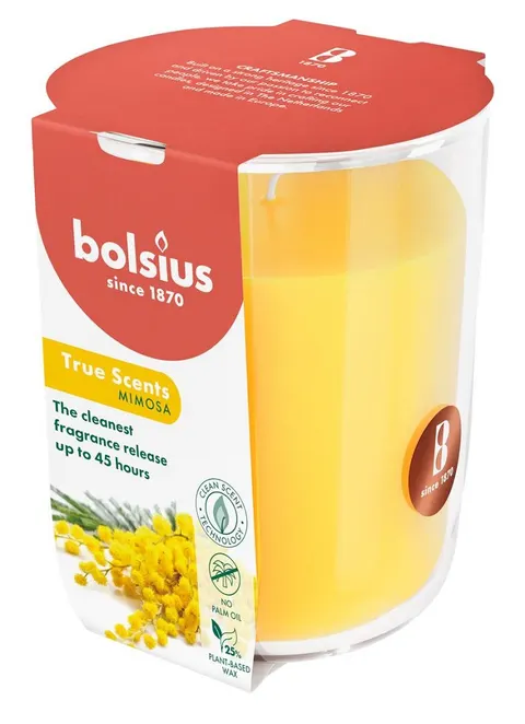 Bolsius True Scents Mimoza świeca zapachowa 97/85 w szkle