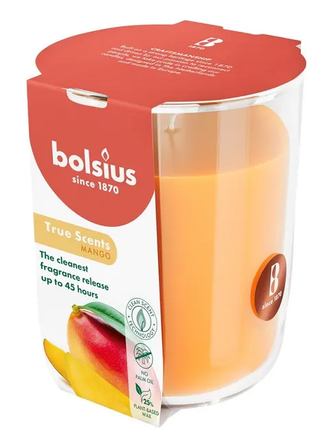 Bolsius True Scents Mango świeca zapachowa 97/85 w szkle