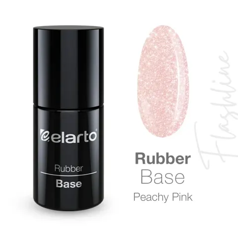 Elarto Baza hybrydowa Rubber Base Flashline Peachy Pink 15ml