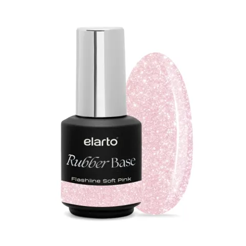 Elarto Baza hybrydowa Rubber Base Flashline Soft Pink 7ml