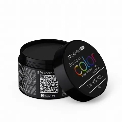 EXCELLENT PRO - Builder Color With Thixotropy Lacy Black 15g