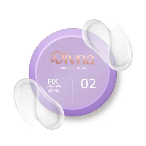 DIVNA - żel o konsystencji galaretki Fix Jelly Gel 02, 20 ml (przezroczysty)