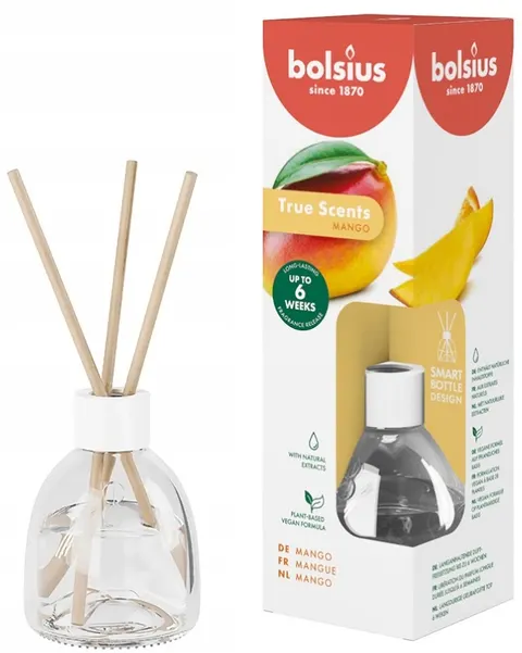 Bolsius True Scents MANGO dyfuzor zapachowy z patyczkami - 60ml