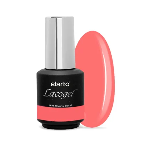 Elarto Lakier hybrydowy Lacogel Blushy Coral nr 908 7ml