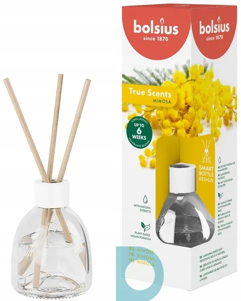 Bolsius True Scents MIMOZA dyfuzor zapachowy z patyczkami - 60ml