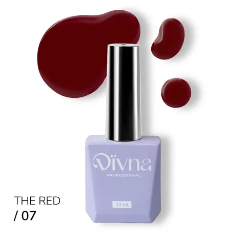 DIVNA - The Red 07 lakier hybrydowy 13 ml
